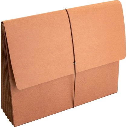 Business Source Recycled File Wallet: 8 1/2’’ x 11’’ 5 1/4’’ Expansion Brown - 30% - Expanding Files