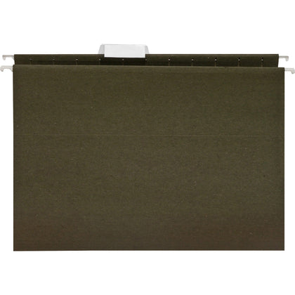 Business Source Recycled Hanging Folders - 8 1/2’’ x 11’’ - Green - Acid-free - 25/Box - & Accessories