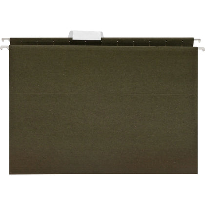 Business Source Recycled Hanging Folders - 8 1/2’’ x 11’’ - Green - Acid-free - 25/Box - & Accessories