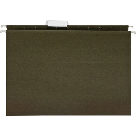 Business Source Recycled Hanging Folders - 8 1/2’’ x 11’’ - Green - Acid-free - 25/Box - & Accessories
