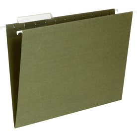 Business Source Recycled Hanging Folders - 8 1/2’’ x 11’’ - Standard Green - & Accessories