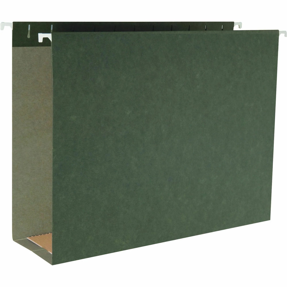 Business Source Recycled Hanging Folders - Letter Size - 3’’ Expansion - Standard Green - 25/Box - & Accessories