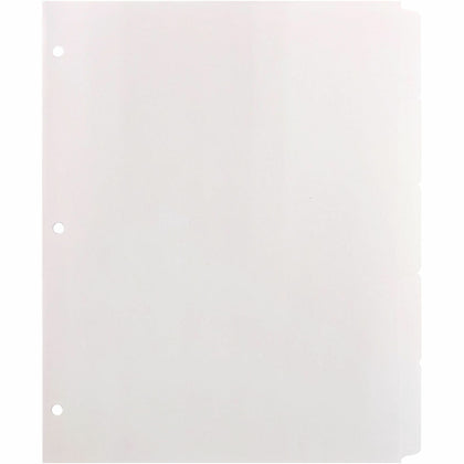 Business Source Reinforced Hole Punched Indexes: 5 Write-on Tabs 100% Recycled - Index Divider