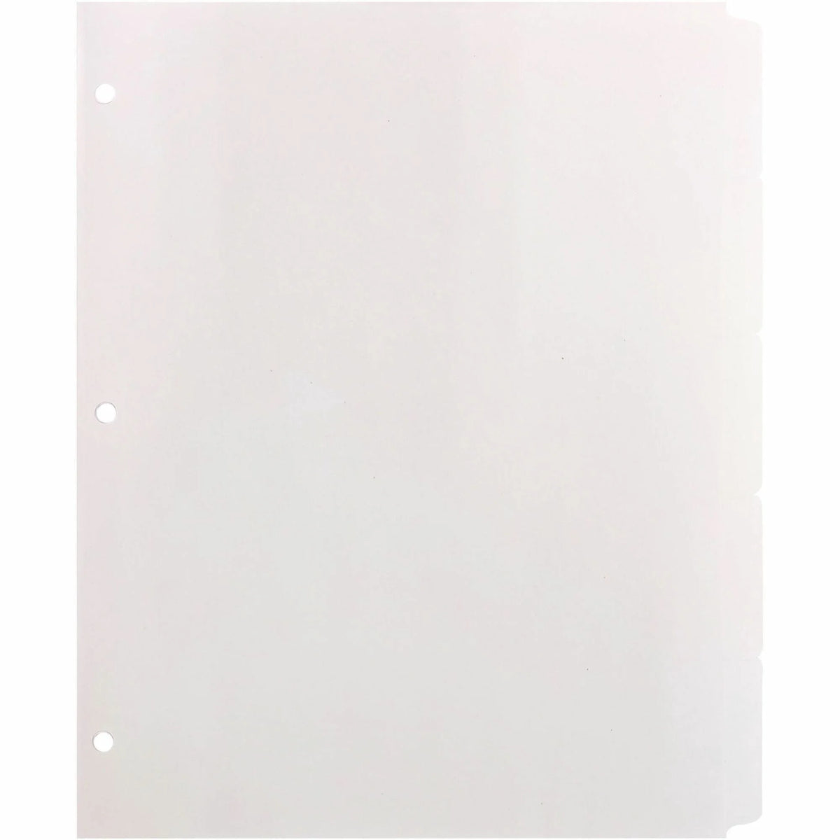 Business Source Reinforced Hole Punched Indexes: 5 Write-on Tabs 100% Recycled - Index Divider