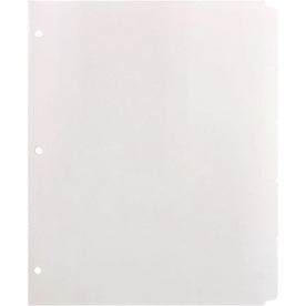 Business Source Reinforced Hole Punched Indexes: 5 Write-on Tabs 100% Recycled - Index Divider
