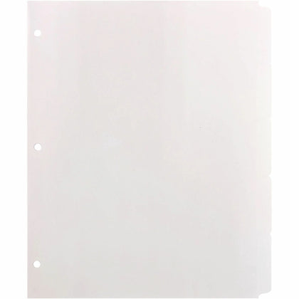Business Source Reinforced Hole Punched Indexes: 5 Write-on Tabs 100% Recycled - Index Divider