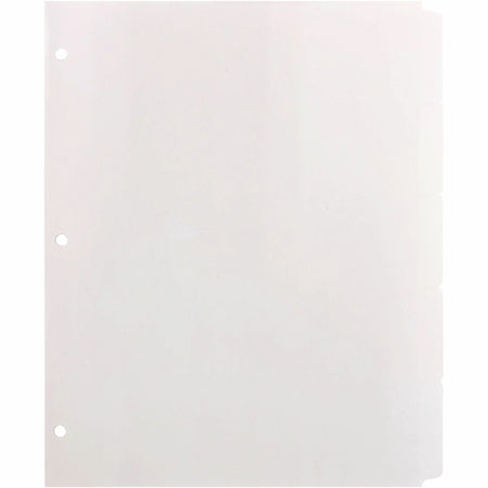Business Source Reinforced Hole Punched Indexes: 5 Write-on Tabs 100% Recycled - Index Divider