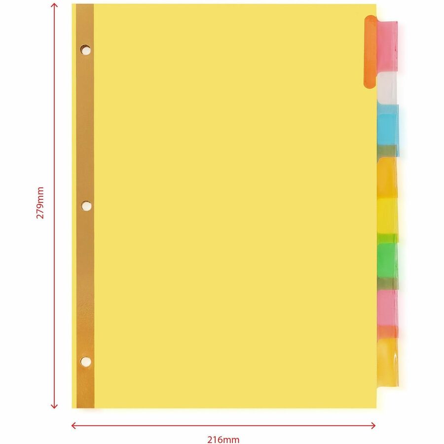 Business Source Reinforced Insertable Tab Indexes - Top