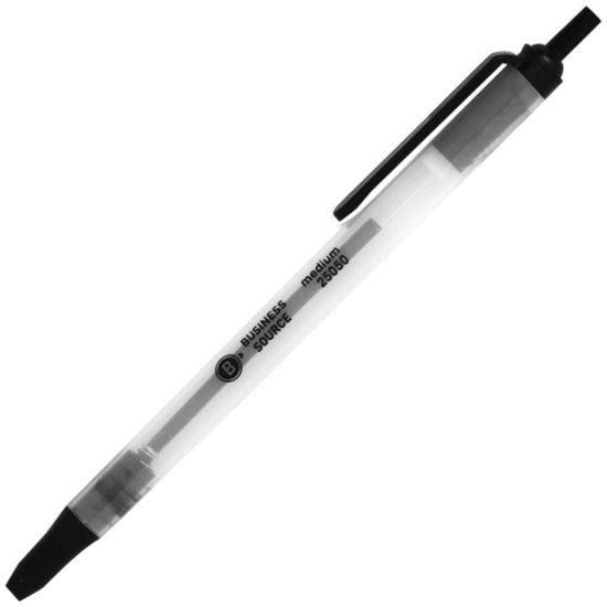 Business Source Retractable Ballpoint Pens - Alternate-Image1