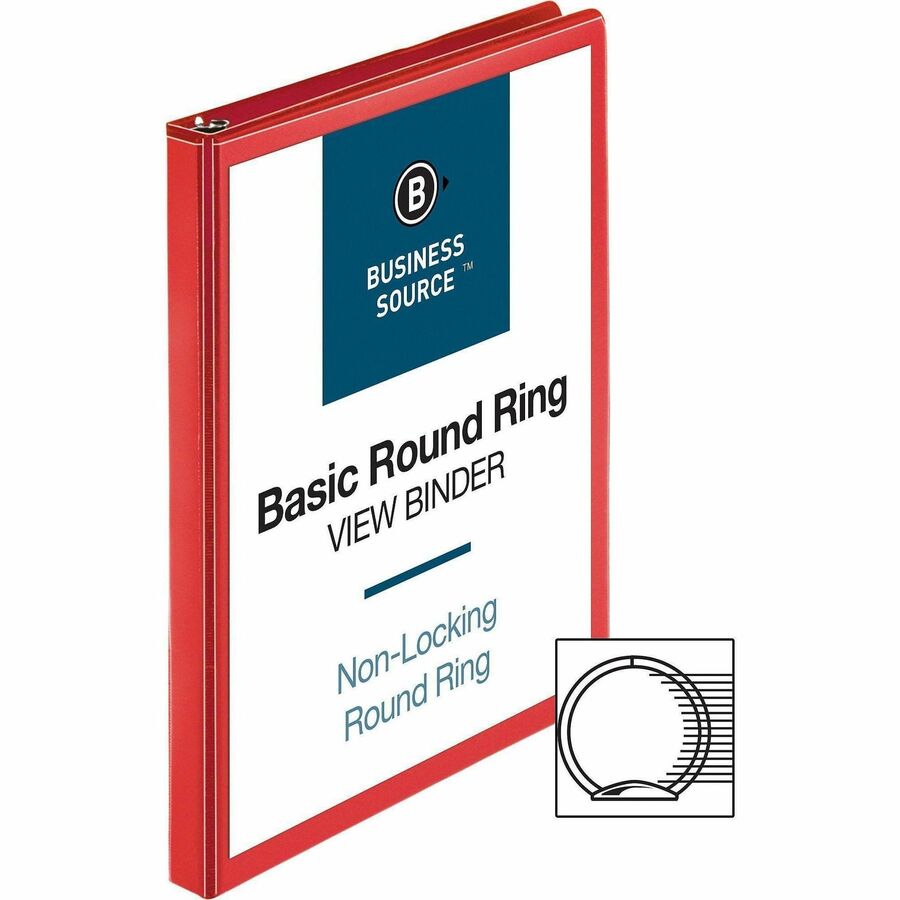 Business Source Round Ring Binder - Alternate-Image3