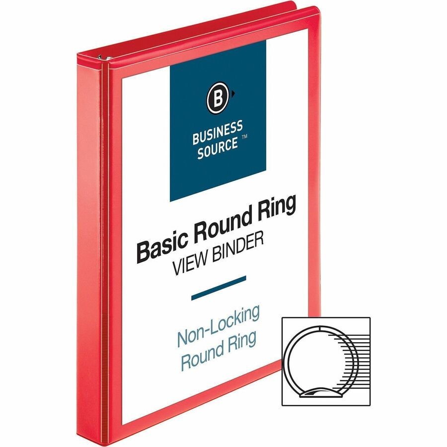Business Source Round Ring Binder - Alternate-Image3
