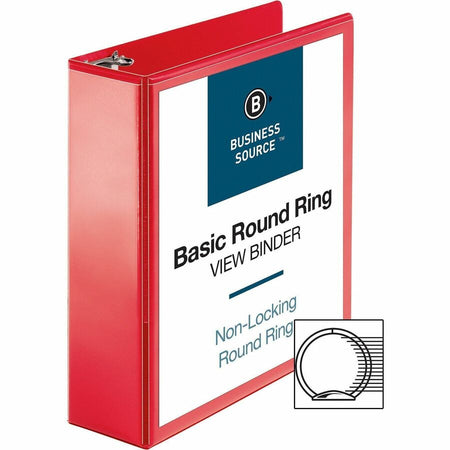 Business Source Round Ring Binder - Alternate-Image3