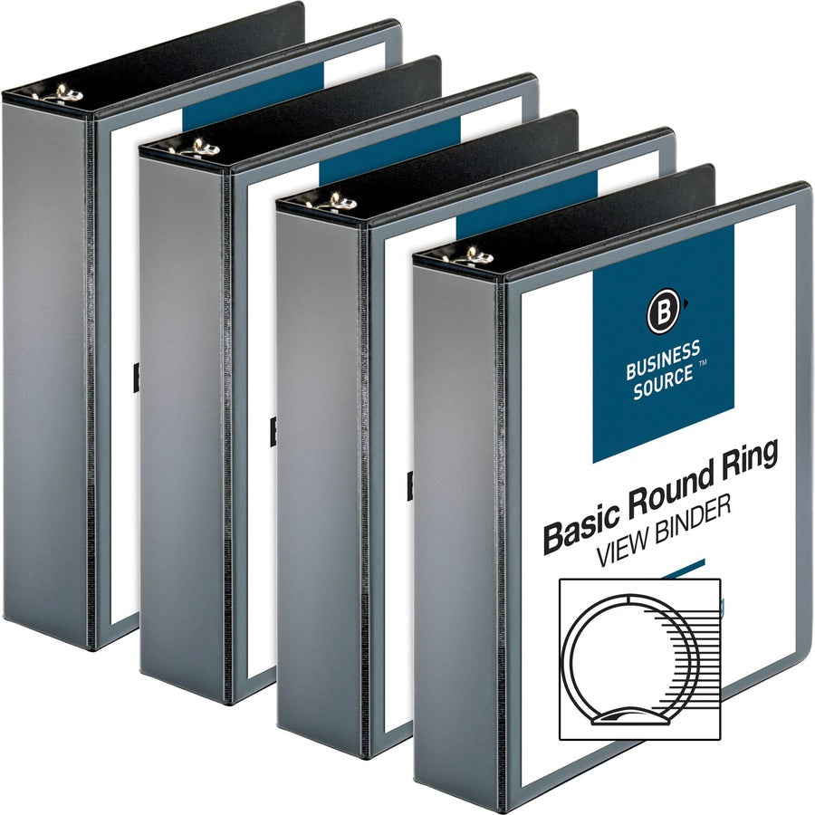 Business Source Round-ring View Binder - Alternate-Image1