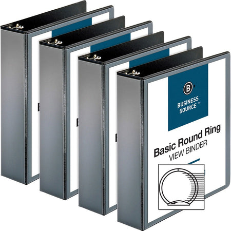 Business Source Round-ring View Binder - Alternate-Image1