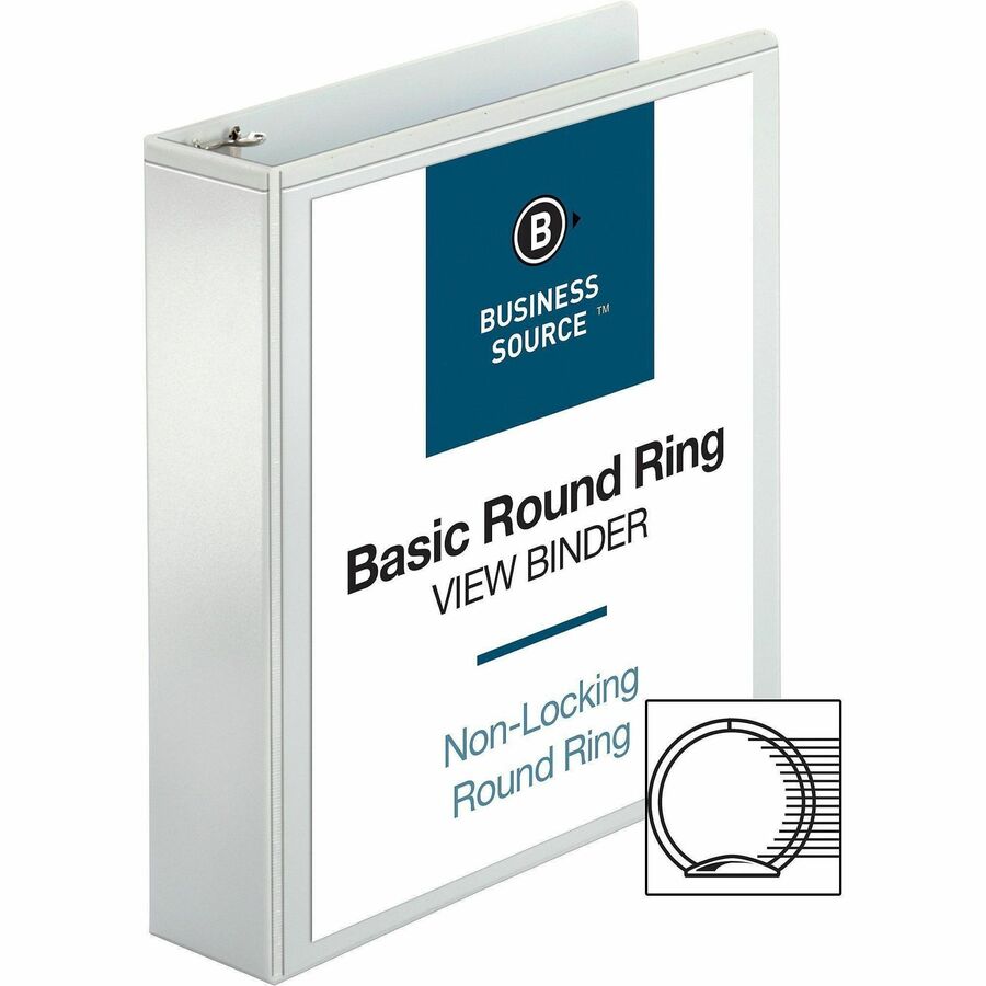 Business Source Round-ring View Binder - Alternate-Image3