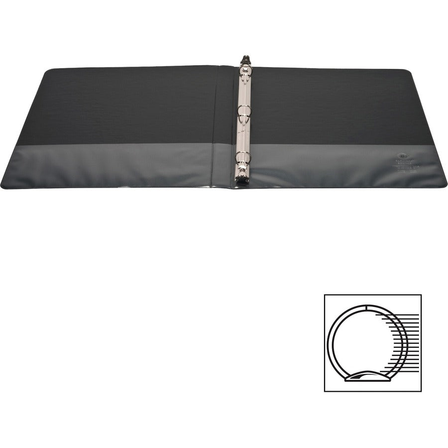 Business Source Round-ring View Binder - Top