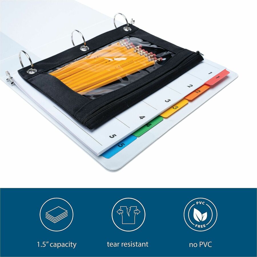 Business Source Round-ring View Binder - Alternate-Image1