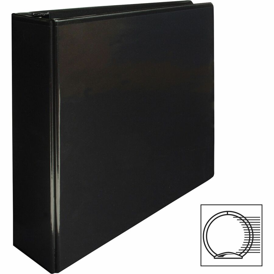 Business Source Round-ring View Binder - Left