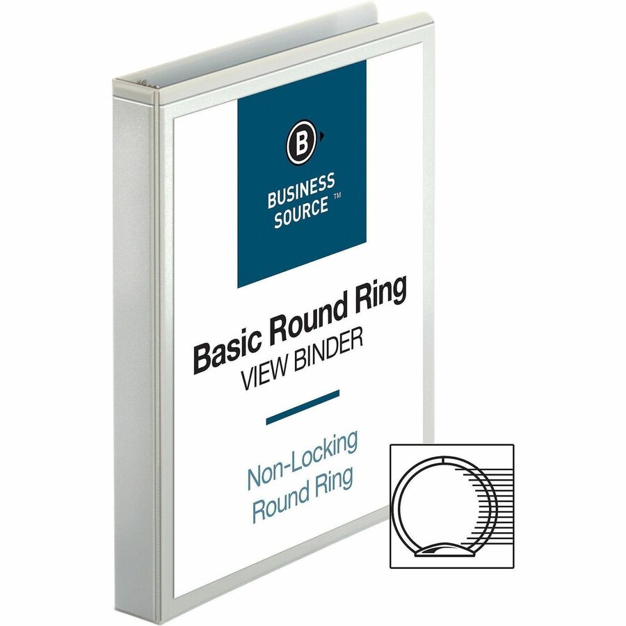 Business Source Round-ring View Binder - Alternate-Image4