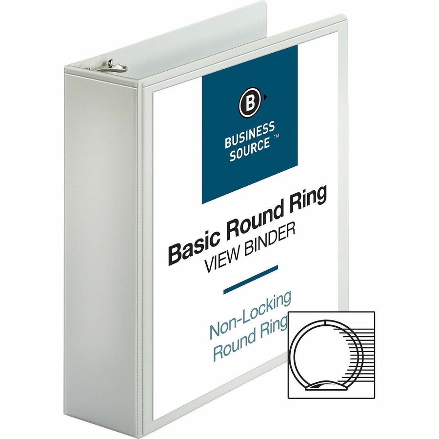 Business Source Round-ring View Binder - Alternate-Image3