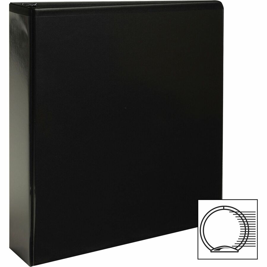 Business Source Round-ring View Binder - Left