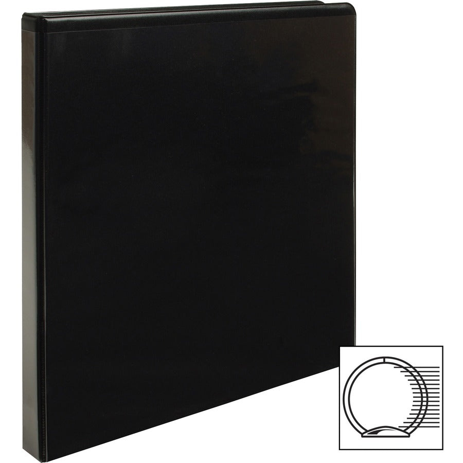 Business Source Round-ring View Binder - Left