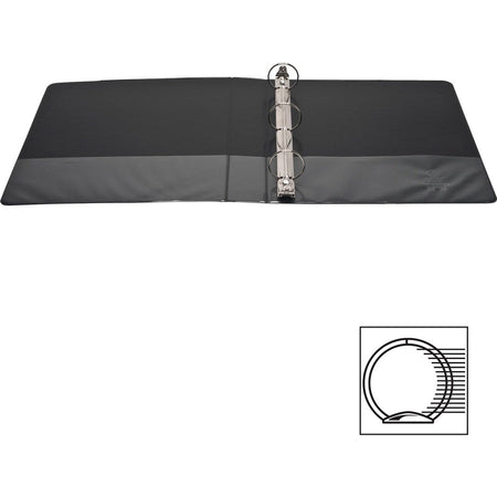 Business Source Round Ring View Binder - Top