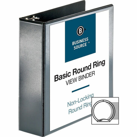 Business Source Round-ring View Binder - Alternate-Image3