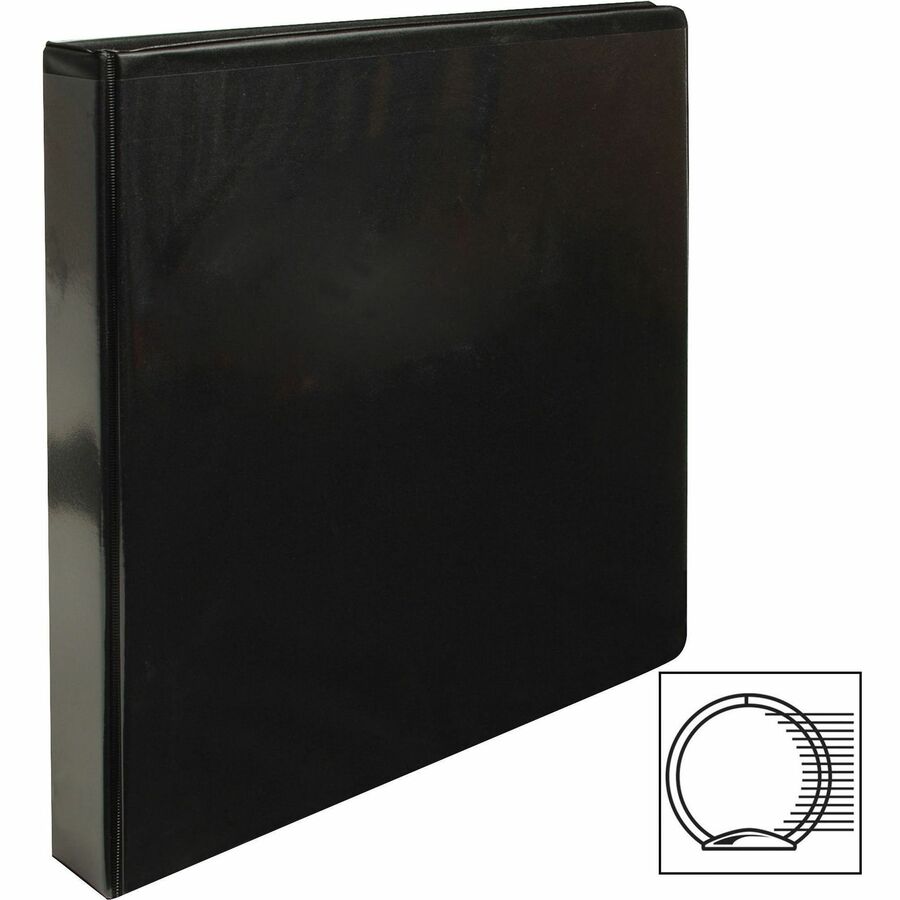 Business Source Round-ring View Binder - Left
