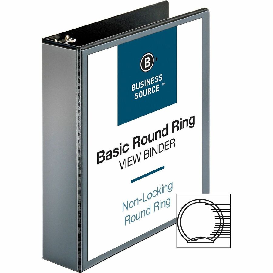 Business Source Round-ring View Binder - Alternate-Image3