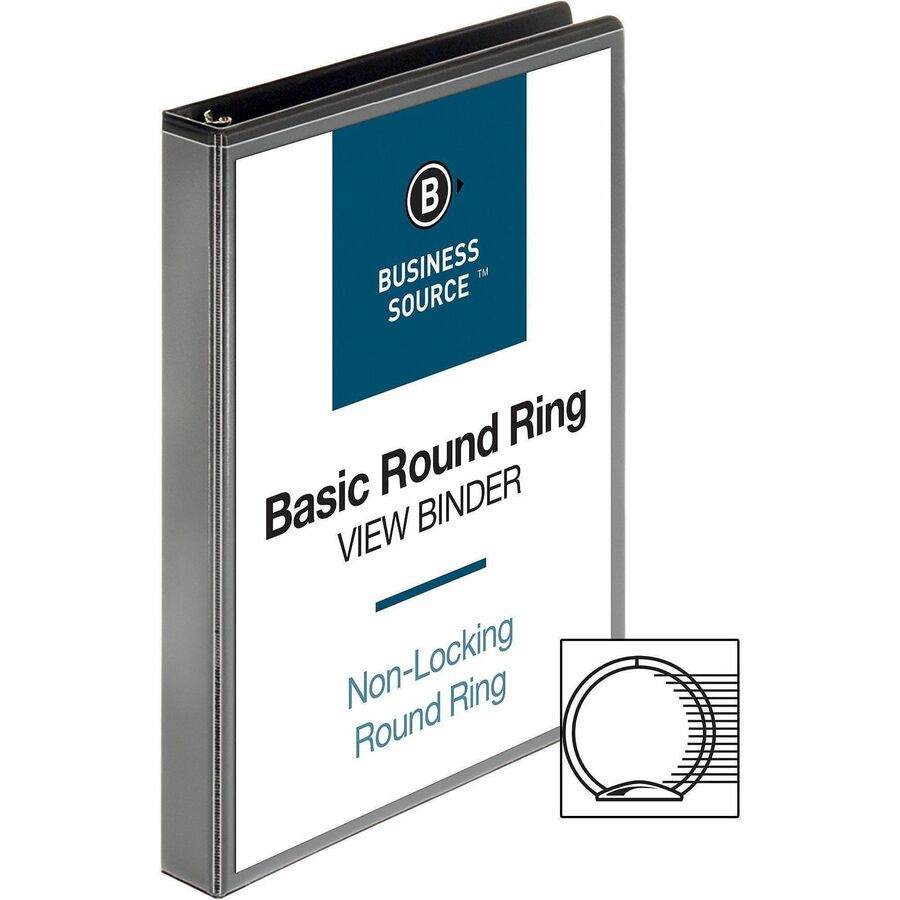 Business Source Round-ring View Binder - Alternate-Image4