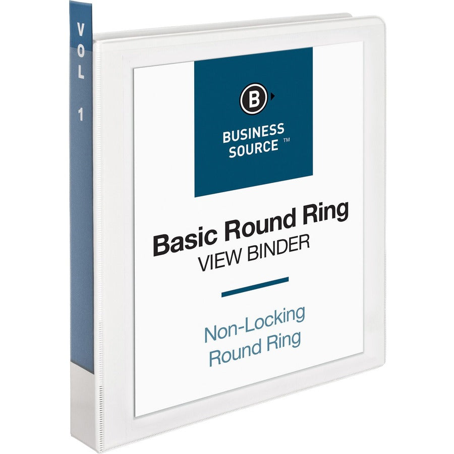 Business Source Round-ring View Binder - Right