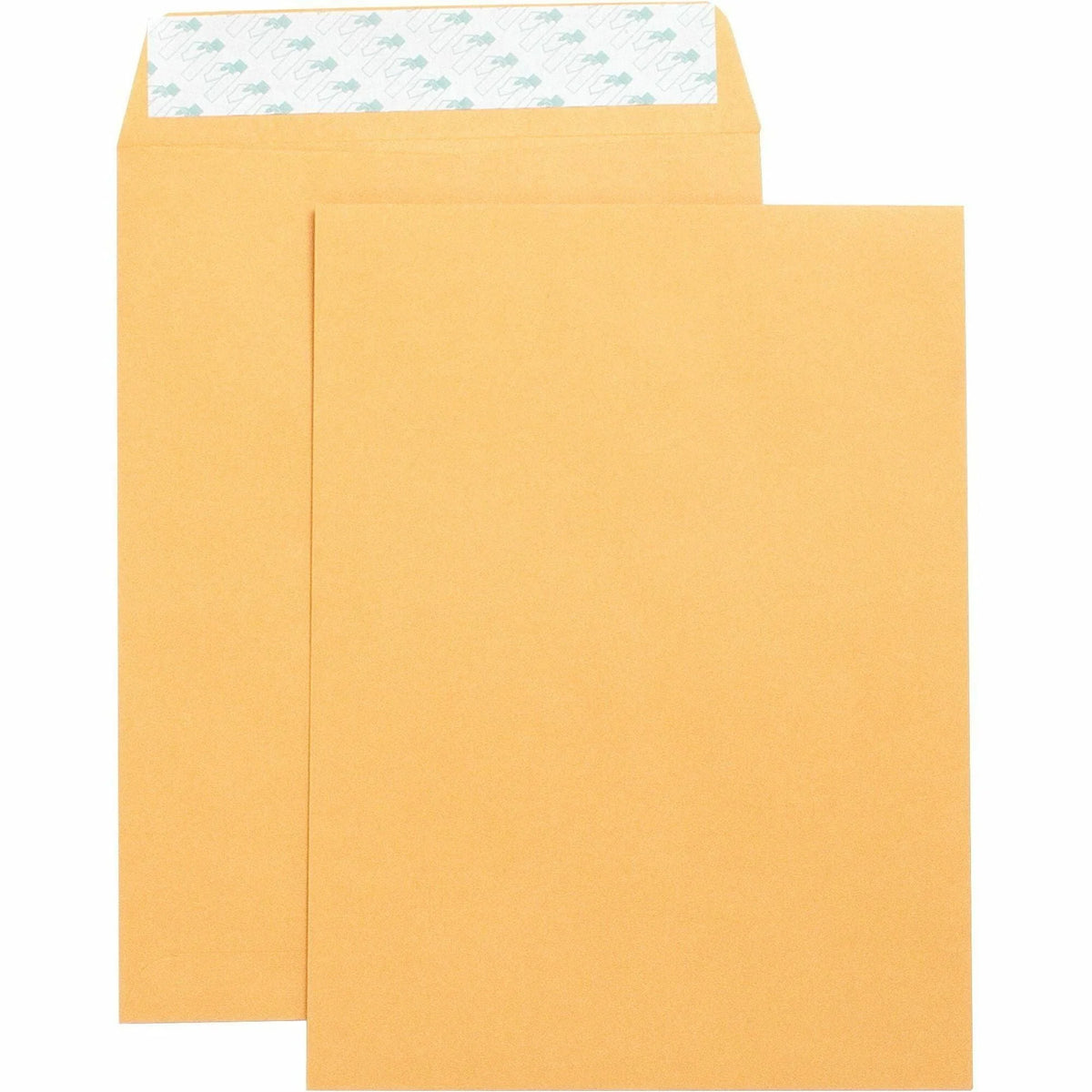 Business Source Self Adhesive Kraft Catalog Envelopes - 9x12 - 28 lb - Brown - Large Format