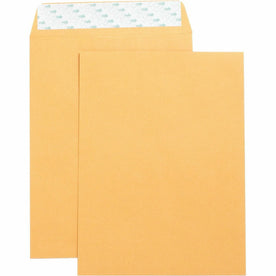 Business Source Self Adhesive Kraft Catalog Envelopes - 9x12 - 28 lb - Brown - Large Format