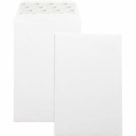 Business Source Self-Seal Catalog Envelopes - 6’’x9’’ - 28 lb - White - 100/Box - Large Format