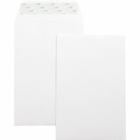 Business Source Self-Seal Catalog Envelopes - 6’’x9’’ - 28 lb - White - 100/Box - Large Format
