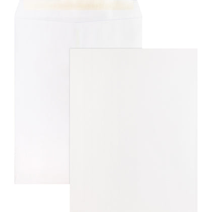 Business Source Self Sealing Catalog Envelopes - 10x13 - 28 lb - White - 100/Box - Large Format