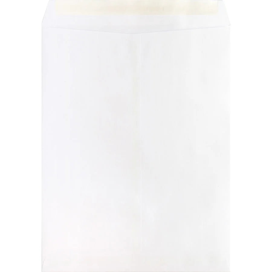 Business Source Self Sealing Catalog Envelopes - 10x13 - 28 lb - White - 100/Box - Large Format