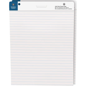 Business Source Self-stick Easel Pads - 30 Sheets - White Paper - 25’’x30’’ - Pack of 2