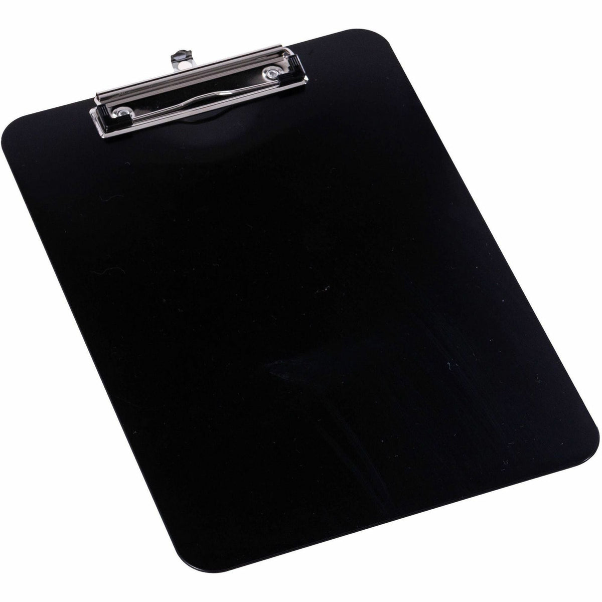 Business Source Shatterproof Clipboard - 8 1/2’’ x 11’’ Sheet Size - Plastic - Black - 1 Each - Clipboards