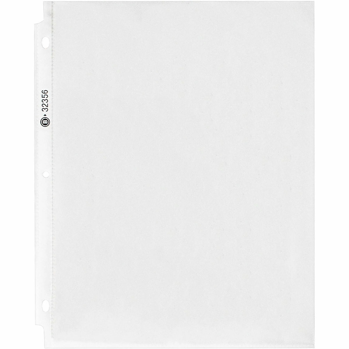 Business Source Sheet Protectors - Letter Size Non-glare 2.4 mil - 50 Pack