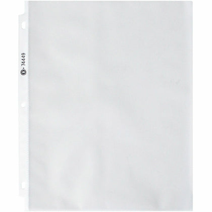 Business Source Sheet Protectors - Letter Size Top-loading Clear Polypropylene - 100/Box