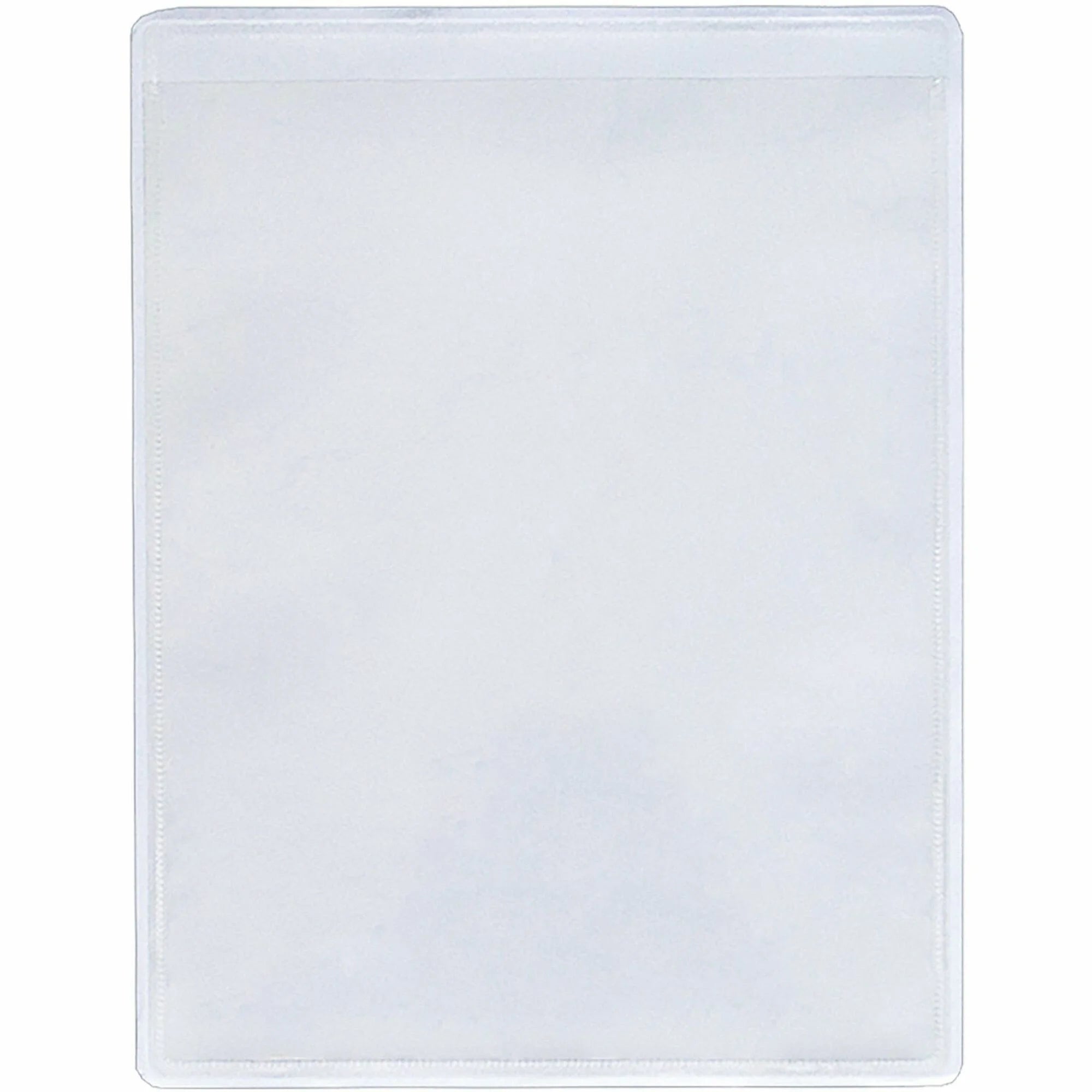 Business Source Shop Ticket Holders - Vinyl Clear - 8.5’’ x 11’’ - 50/Box - Sheet Protectors