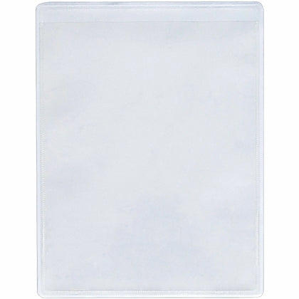 Business Source Shop Ticket Holders - Vinyl Clear - 8.5’’ x 11’’ - 50/Box - Sheet Protectors