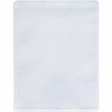 Business Source Shop Ticket Holders - Vinyl Clear - 8.5’’ x 11’’ - 50/Box - Sheet Protectors
