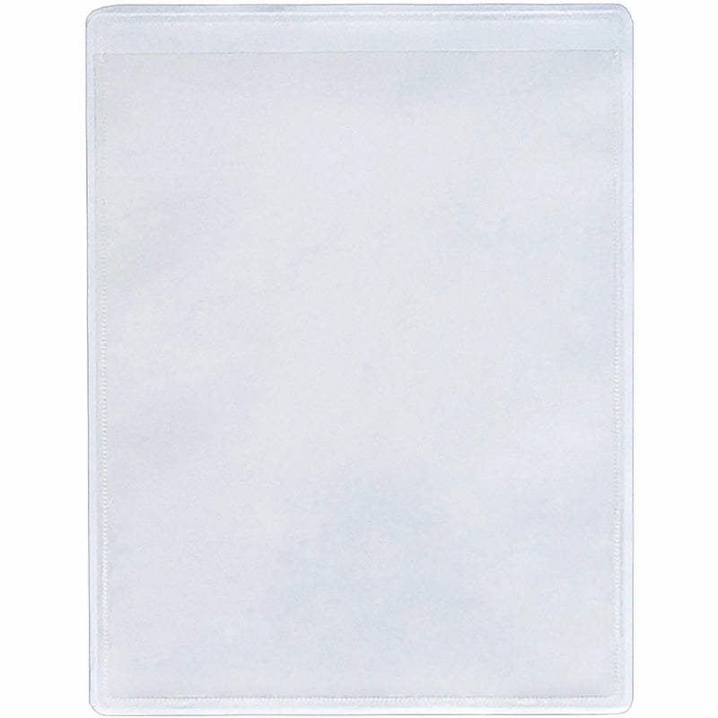 Business Source Shop Ticket Holders - Vinyl Clear - 8.5’’ x 11’’ - 50/Box - Sheet Protectors