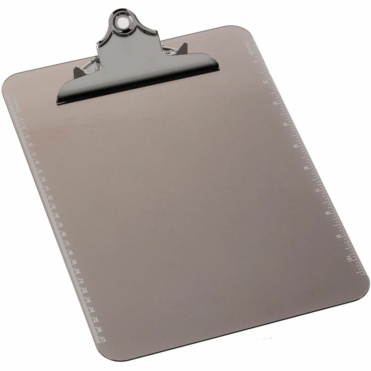 Business Source Spring Clip Plastic Clipboard - 2000
