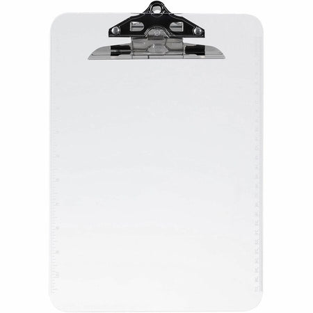 Business Source Spring Clip Plastic Clipboard - Rear