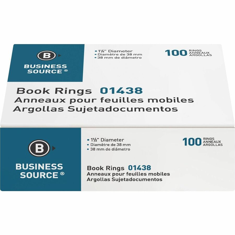 Business Source Standard Book Rings - Top