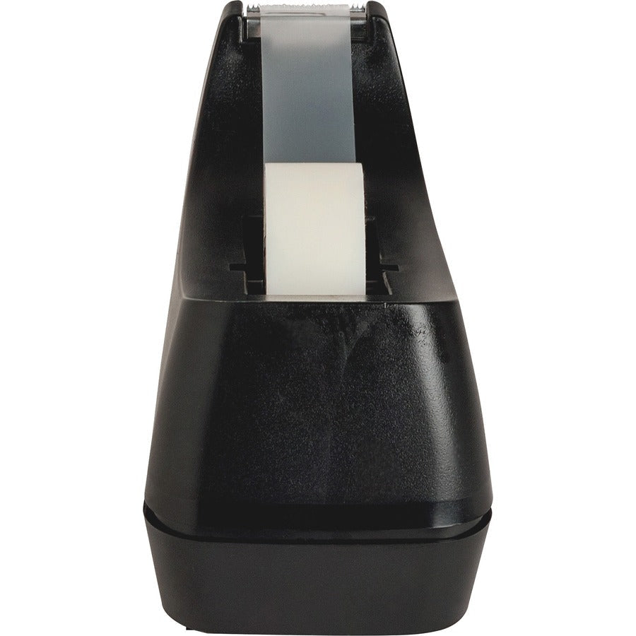 Business Source Standard Desktop Tape Dispenser - 1’’ Core - Non-skid Base - Plastic - Black - 1 Each - Dispensers